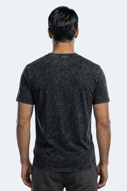 Slazenger ZAIR Erkek Baskılı Siyah Tişört