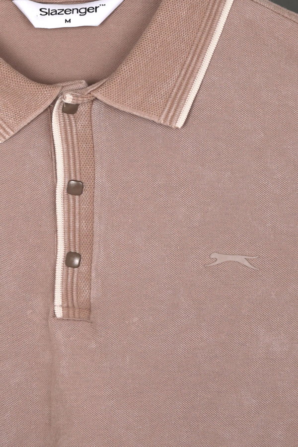 Slazenger ZALE Erkek Bej Tişört
