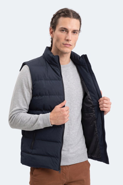 Slazenger ZANE I Erkek Şişme Lacivert Yelek