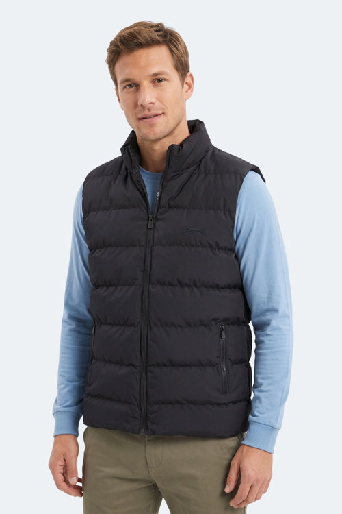 Slazenger ZANE I Erkek Şişme Siyah Yelek