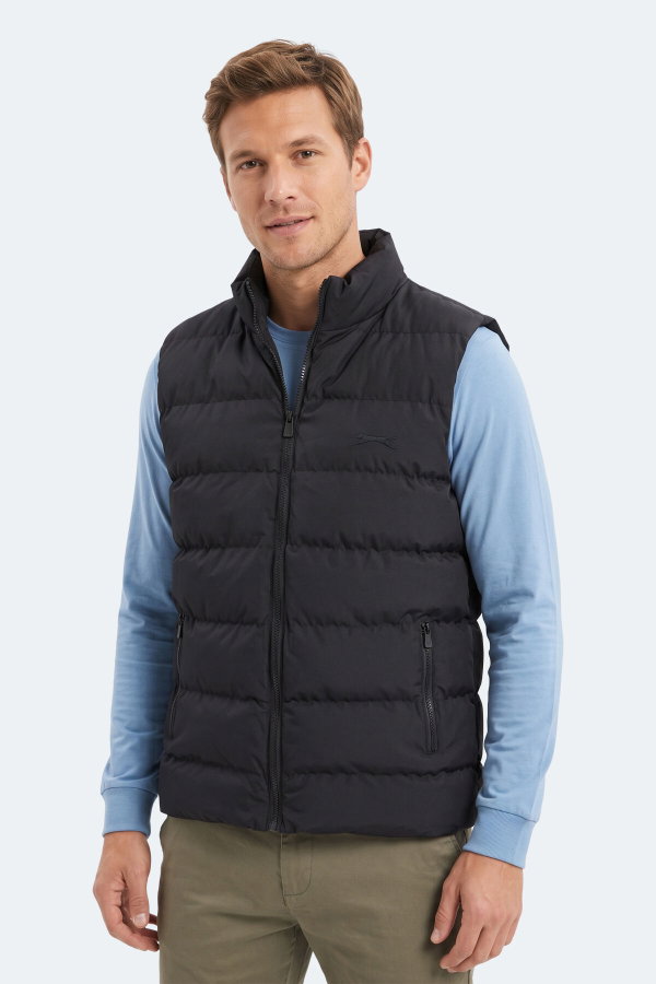 Slazenger ZANE I Erkek Şişme Siyah Yelek