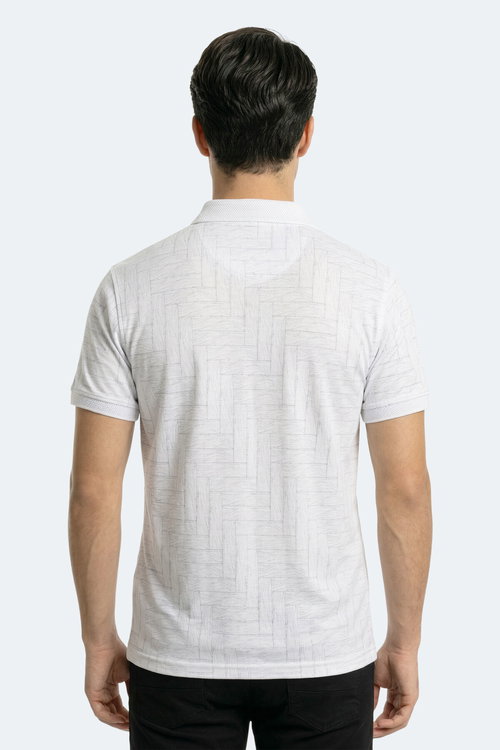Slazenger ZANY Erkek Polo Yaka Beyaz Tişört