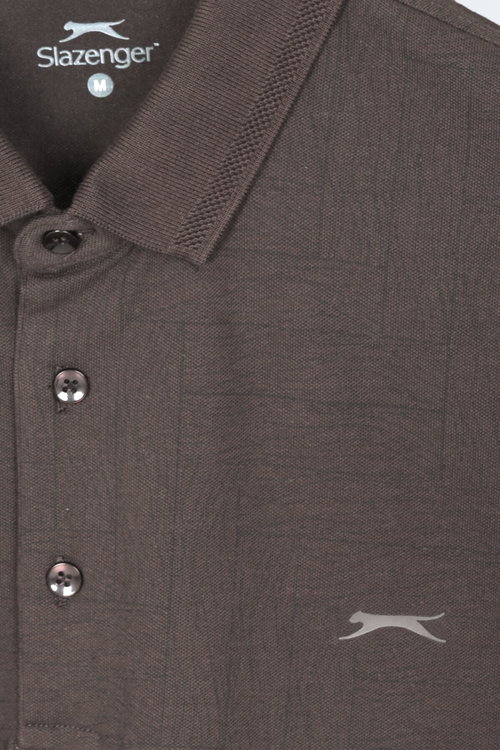 Slazenger ZANY Erkek Polo Yaka Kahve Tişört