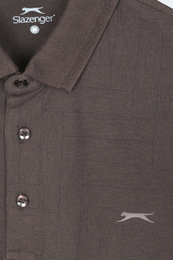 Slazenger ZANY Erkek Polo Yaka Kahve Tişört