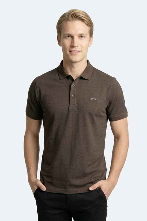 Slazenger ZANY Erkek Polo Yaka Kahve Tişört