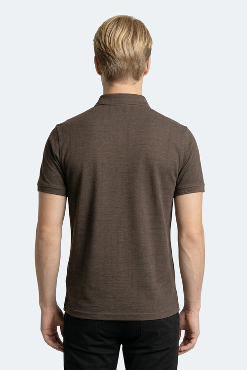 Slazenger ZANY Erkek Polo Yaka Kahve Tişört