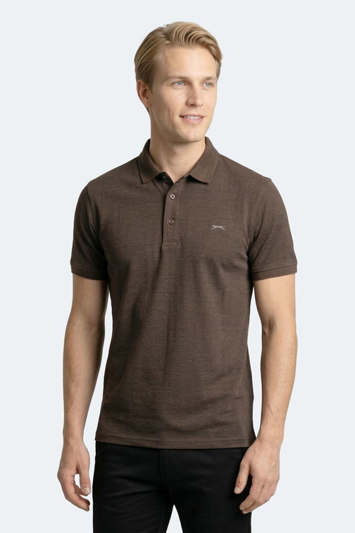 Slazenger ZANY Erkek Polo Yaka Kahve Tişört
