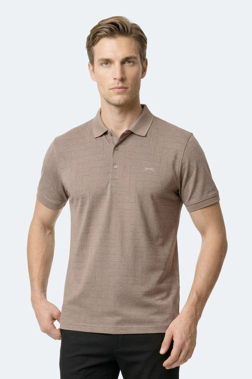 Slazenger ZANY Erkek Polo Yaka Vizon Tişört