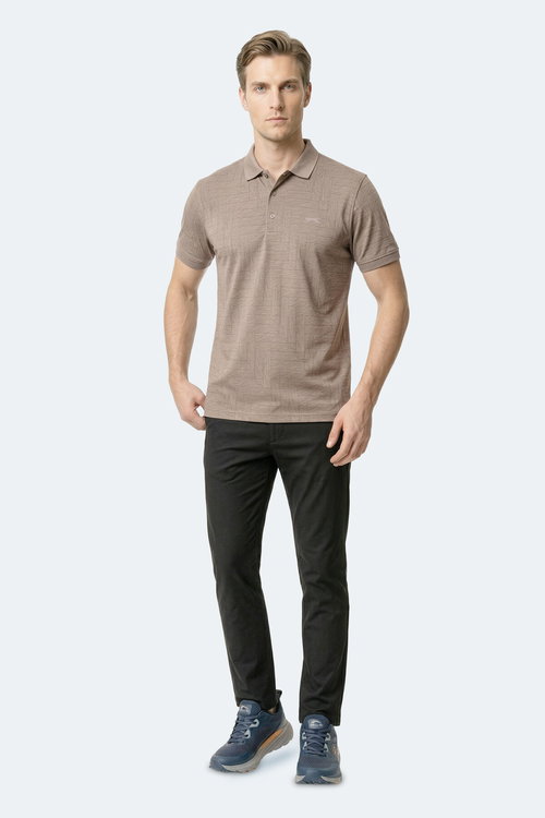 Slazenger ZANY Erkek Polo Yaka Vizon Tişört