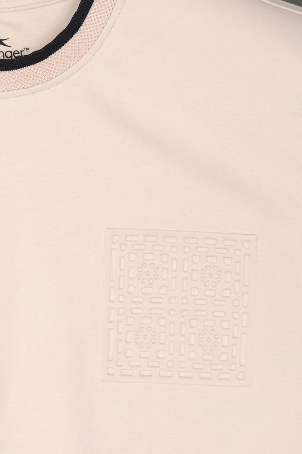 Slazenger ZAVIER Erkek Pamuklu Bej Tişört