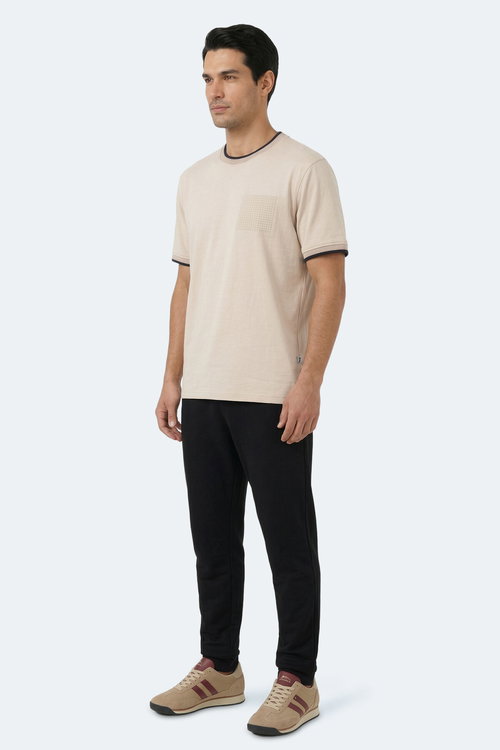 Slazenger ZAVIER Erkek Bej Tişört