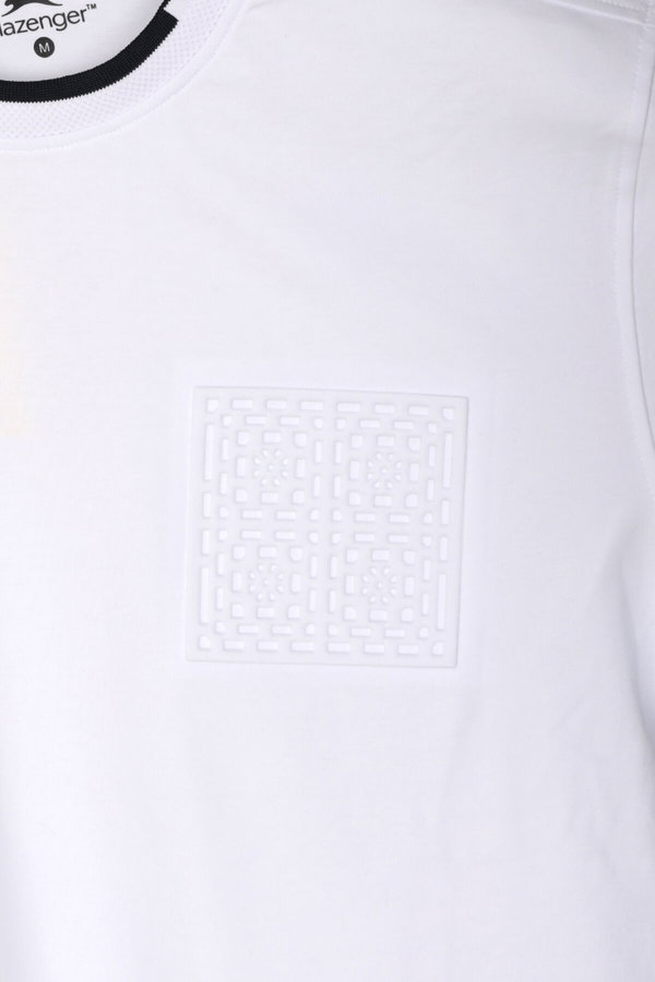 Slazenger ZAVIER Erkek Pamuklu Beyaz Tişört