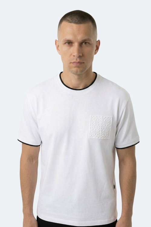 Slazenger ZAVIER Erkek Beyaz Tişört