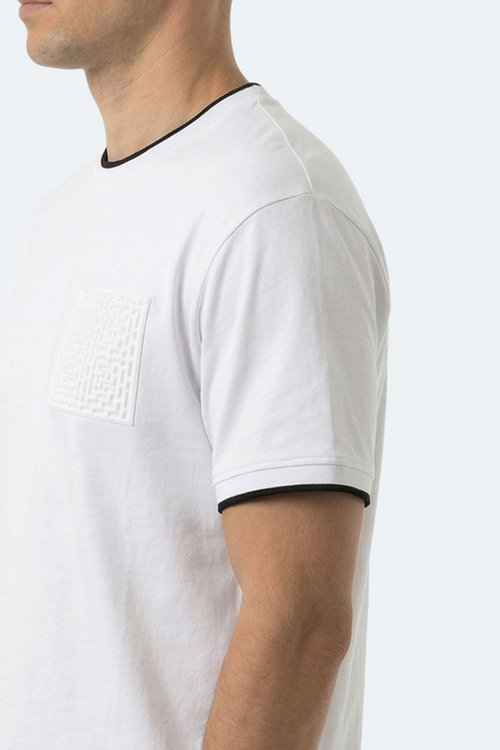 Slazenger ZAVIER Erkek Beyaz Tişört