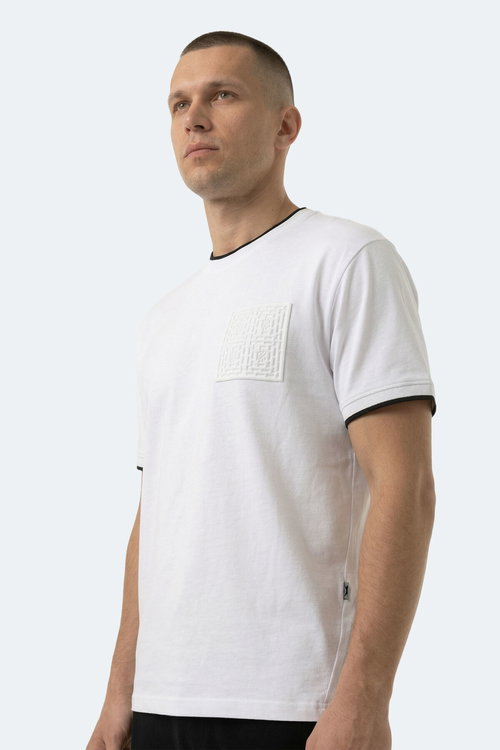 Slazenger ZAVIER Erkek Beyaz Tişört