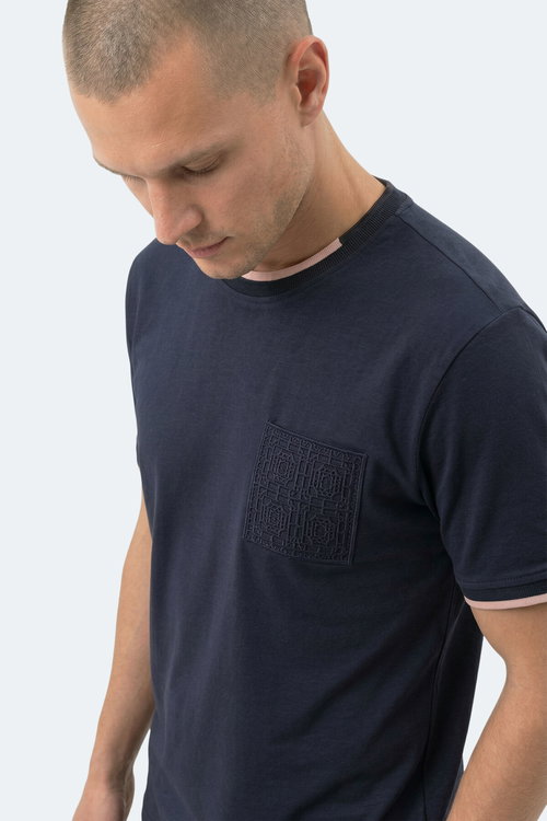 Slazenger ZAVIER Erkek Lacivert Tişört