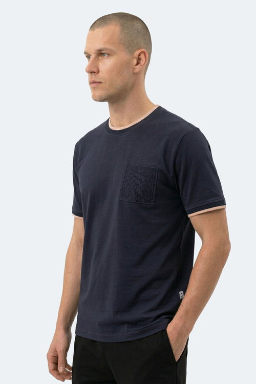 Slazenger ZAVIER Erkek Lacivert Tişört