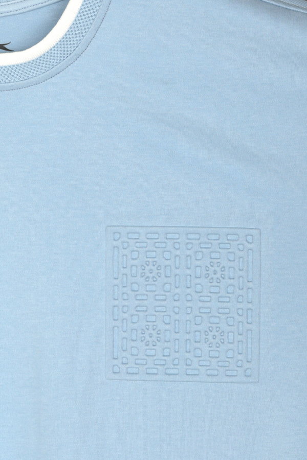 Slazenger ZAVIER Erkek Pamuklu Mavi Tişört