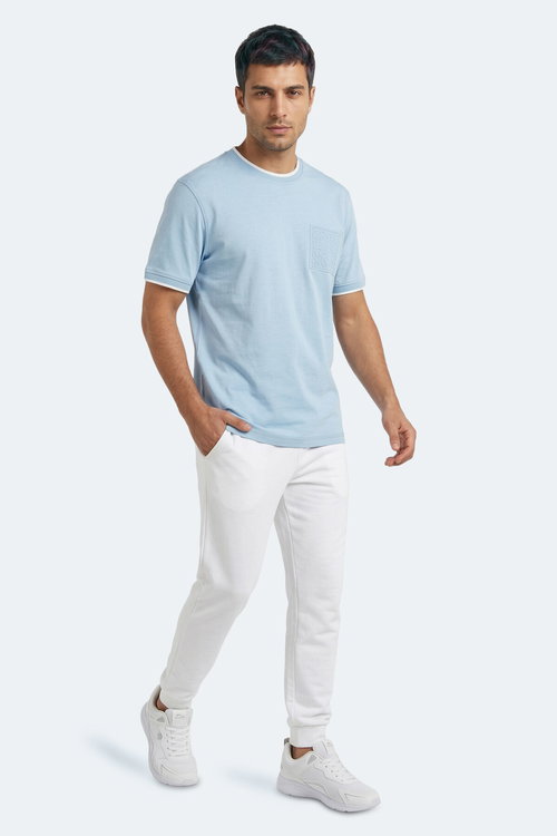 Slazenger ZAVIER Erkek Mavi Tişört