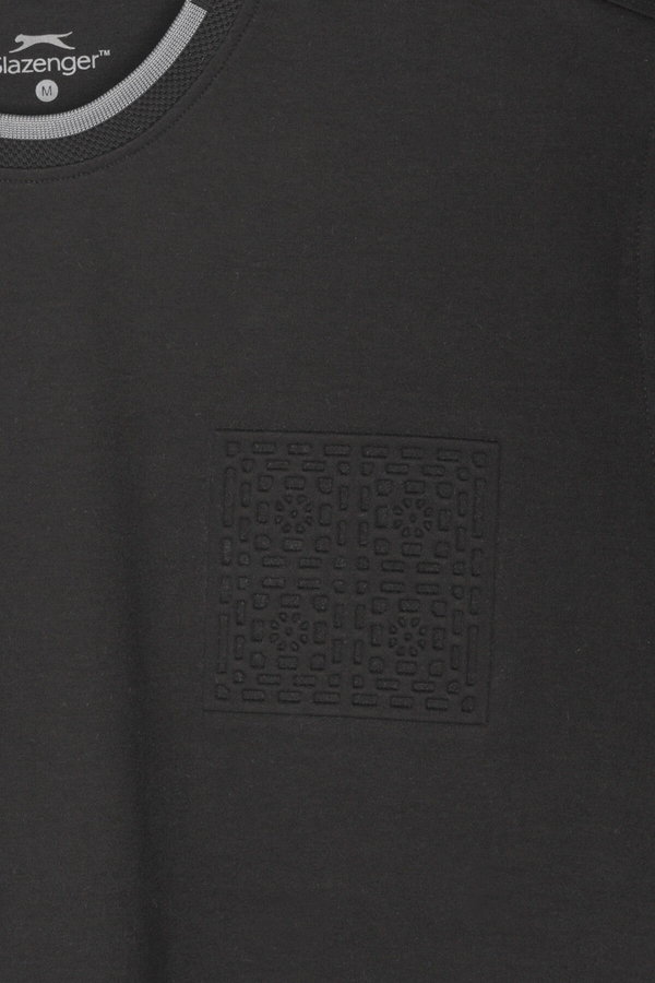 Slazenger ZAVIER Erkek Pamuklu Siyah Tişört