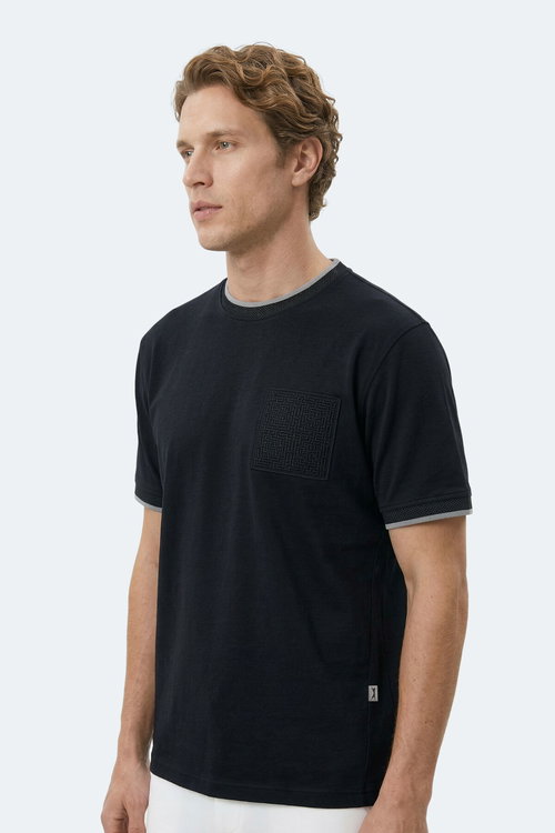 Slazenger ZAVIER Erkek Siyah Tişört