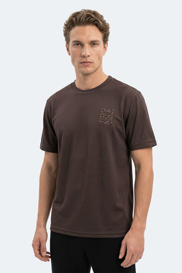 Slazenger ZEGNA Erkek Kahve Tişört