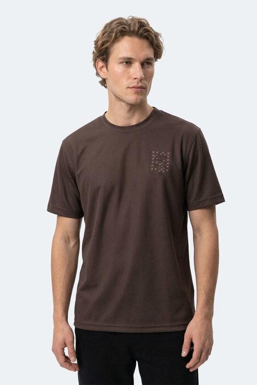 Slazenger ZEGNA Erkek Kahve Tişört