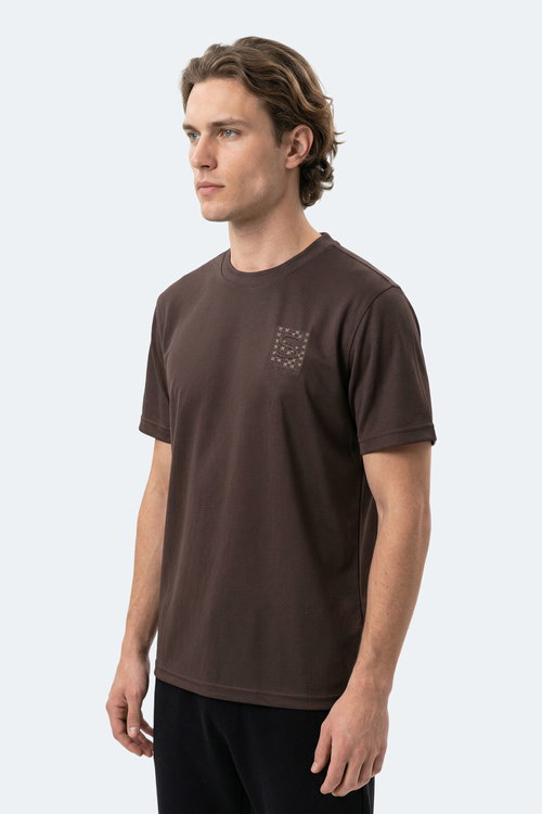 Slazenger ZEGNA Erkek Kahve Tişört