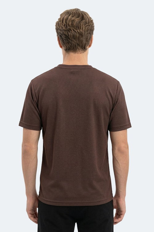 Slazenger ZEGNA Erkek Kahve Tişört