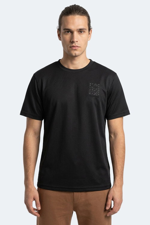 Slazenger ZEGNA Erkek Siyah Tişört