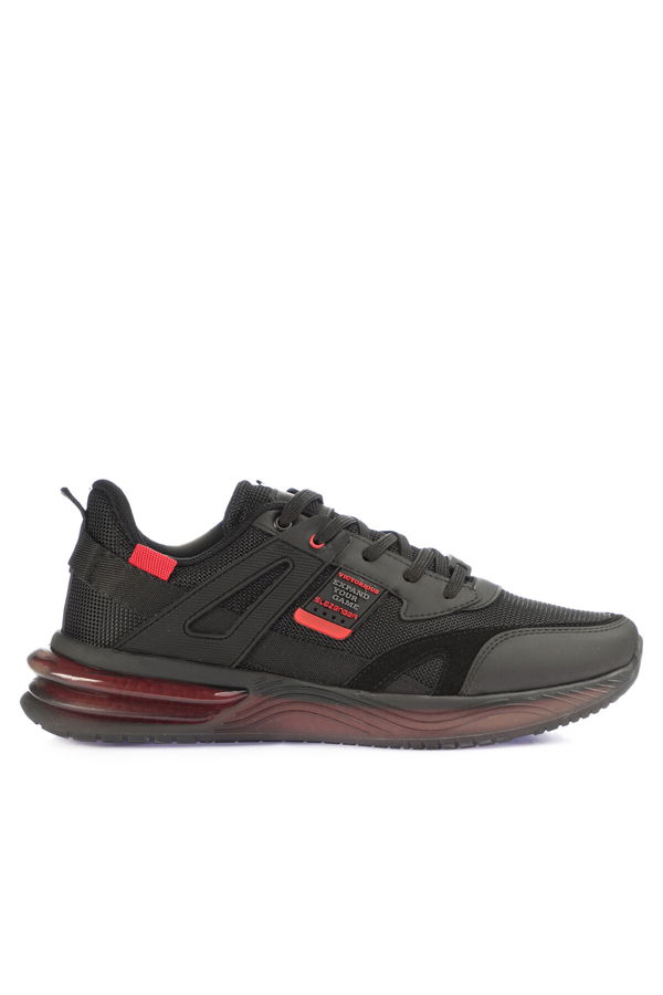 ZEND Erkek Sneaker Ayakkabı Siyah / Kırmızı