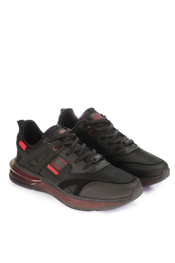 ZEND Erkek Sneaker Ayakkabı Siyah / Kırmızı