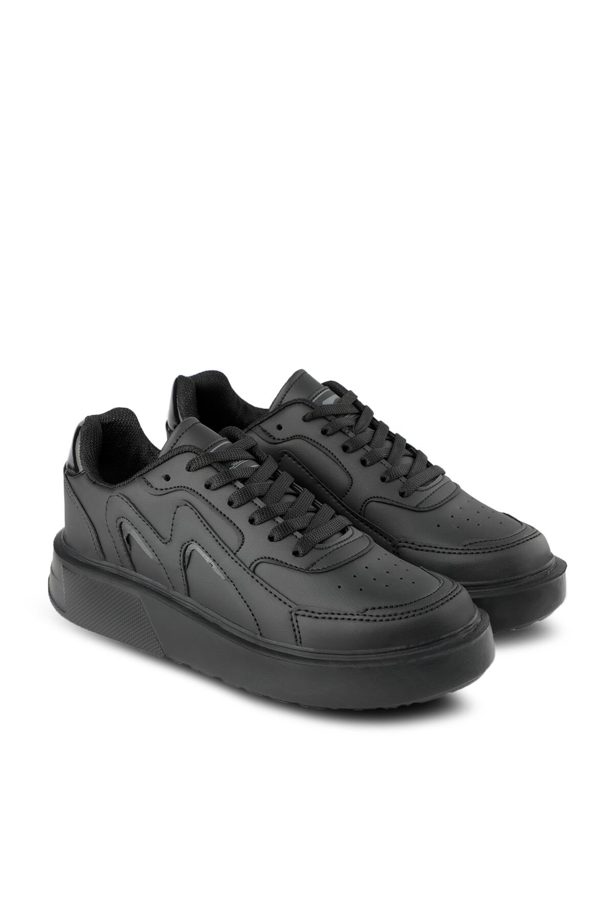 Slazenger ZENIA Sneaker Kadın Ayakkabı Siyah / Siyah - Thumbnail