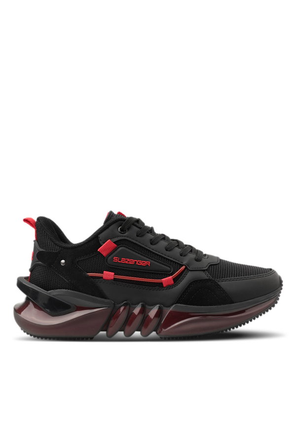 Slazenger ZENON Erkek Siyah / Kırmızı Koşu & Yürüyüş Spor Ayakkabısı