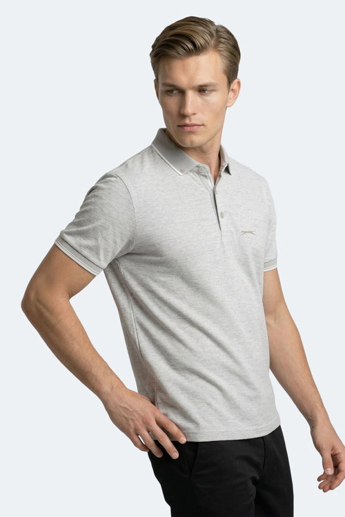 Slazenger ZERU Erkek Gri Tişört