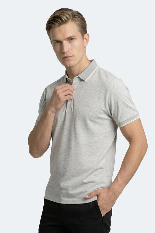 Slazenger ZERU Erkek Gri Tişört