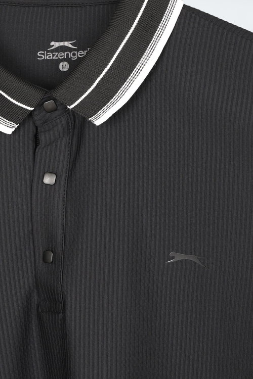 Slazenger ZINOVIA Erkek Siyah Tişört