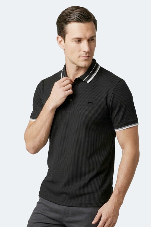 Slazenger ZINOVIA Erkek Siyah Tişört