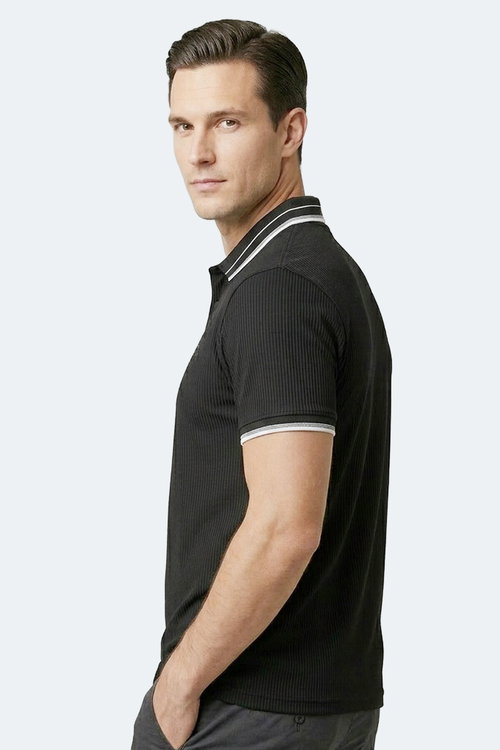 Slazenger ZINOVIA Erkek Siyah Tişört