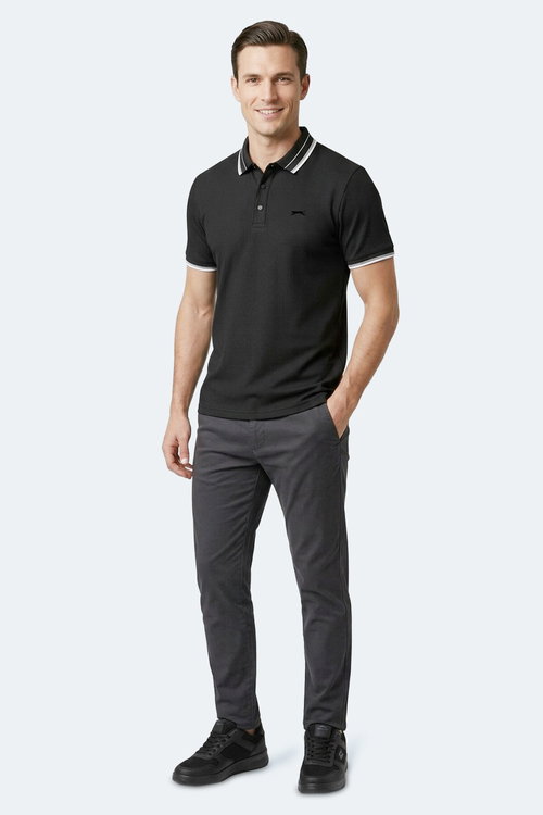 Slazenger ZINOVIA Erkek Siyah Tişört