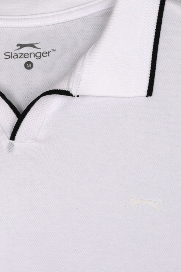 Slazenger ZITHER Erkek Polo Yaka Beyaz Tişört