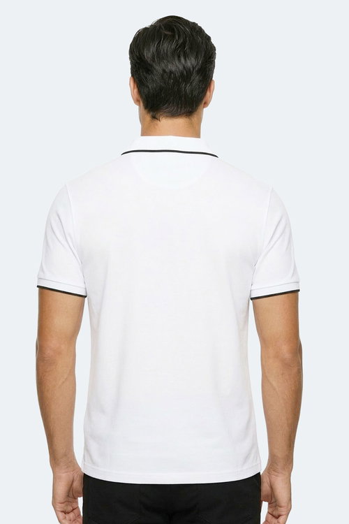 Slazenger ZITHER Erkek Polo Yaka Beyaz Tişört