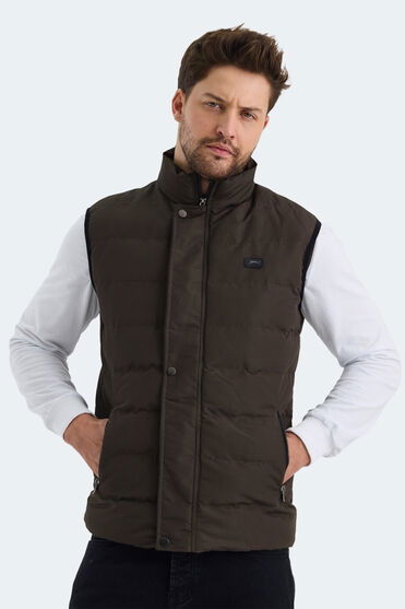 Slazenger ZULA IN Erkek Şişme Haki Yelek