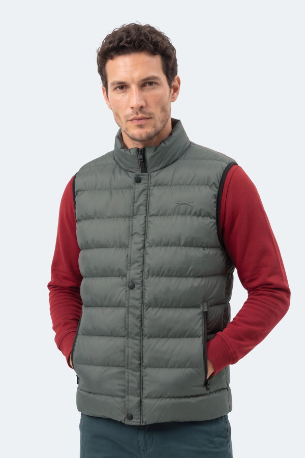 Slazenger ZULA IN Erkek Şişme Haki Yelek
