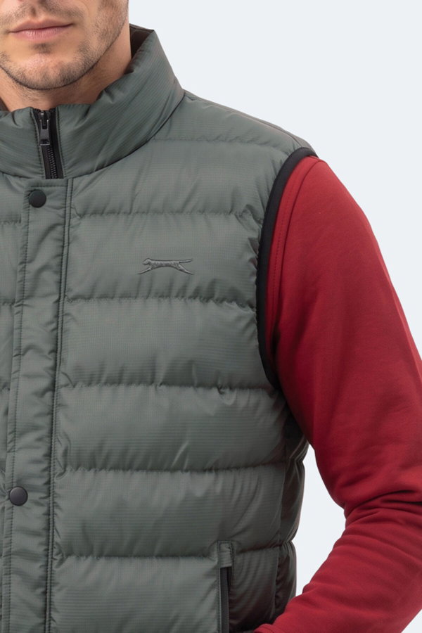 Slazenger ZULA IN Erkek Şişme Haki Yelek