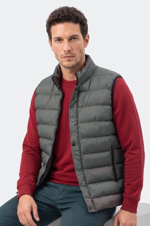 Slazenger ZULA IN Erkek Şişme Haki Yelek