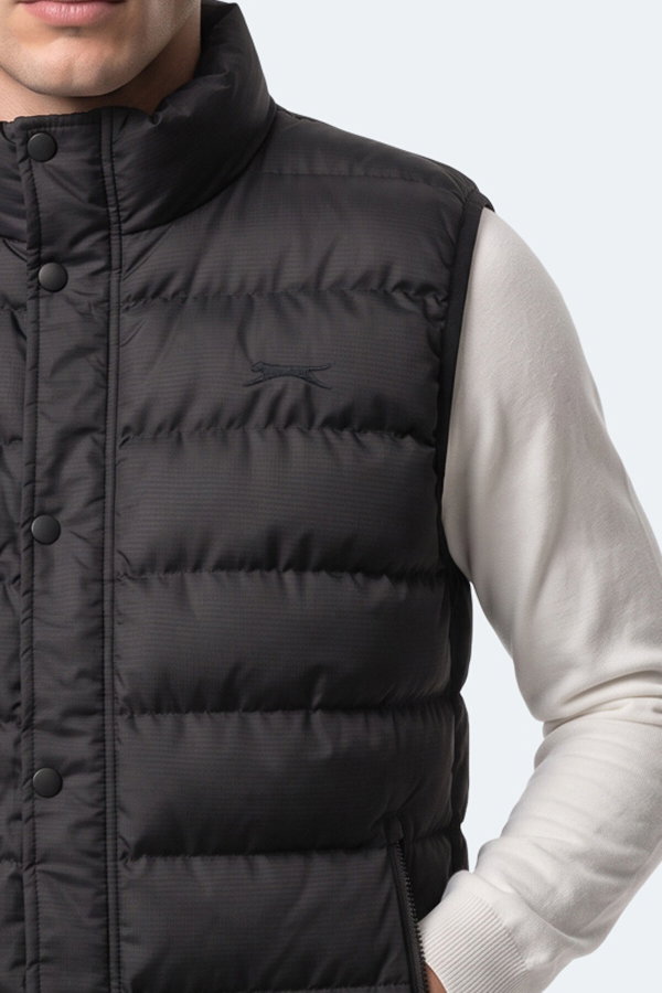 Slazenger ZULA IN Erkek Şişme Siyah Yelek