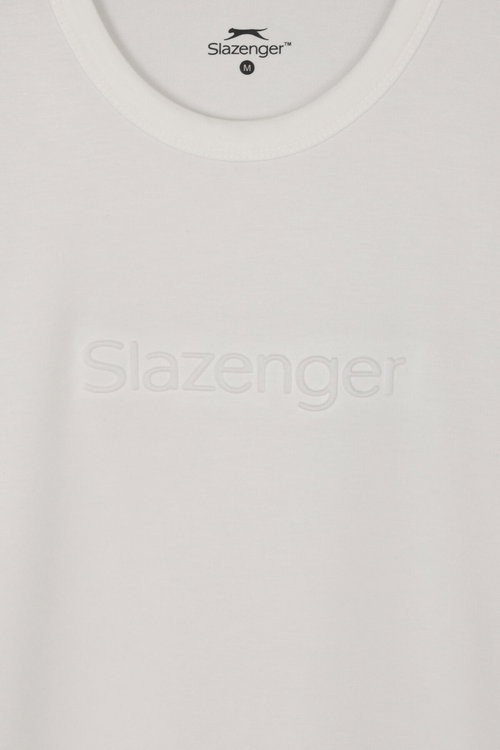 Slazenger ZURANIS Erkek Beyaz Tişört