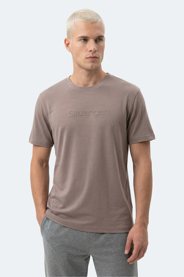 Slazenger ZURANIS Erkek Kahve Tişört