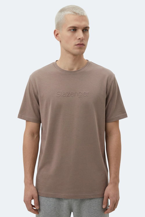 Slazenger ZURANIS Erkek Kahve Tişört